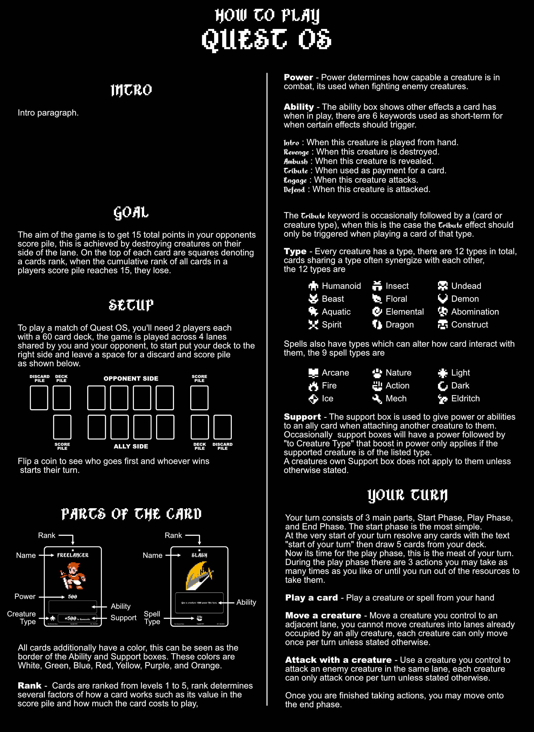 Card Game Concepts