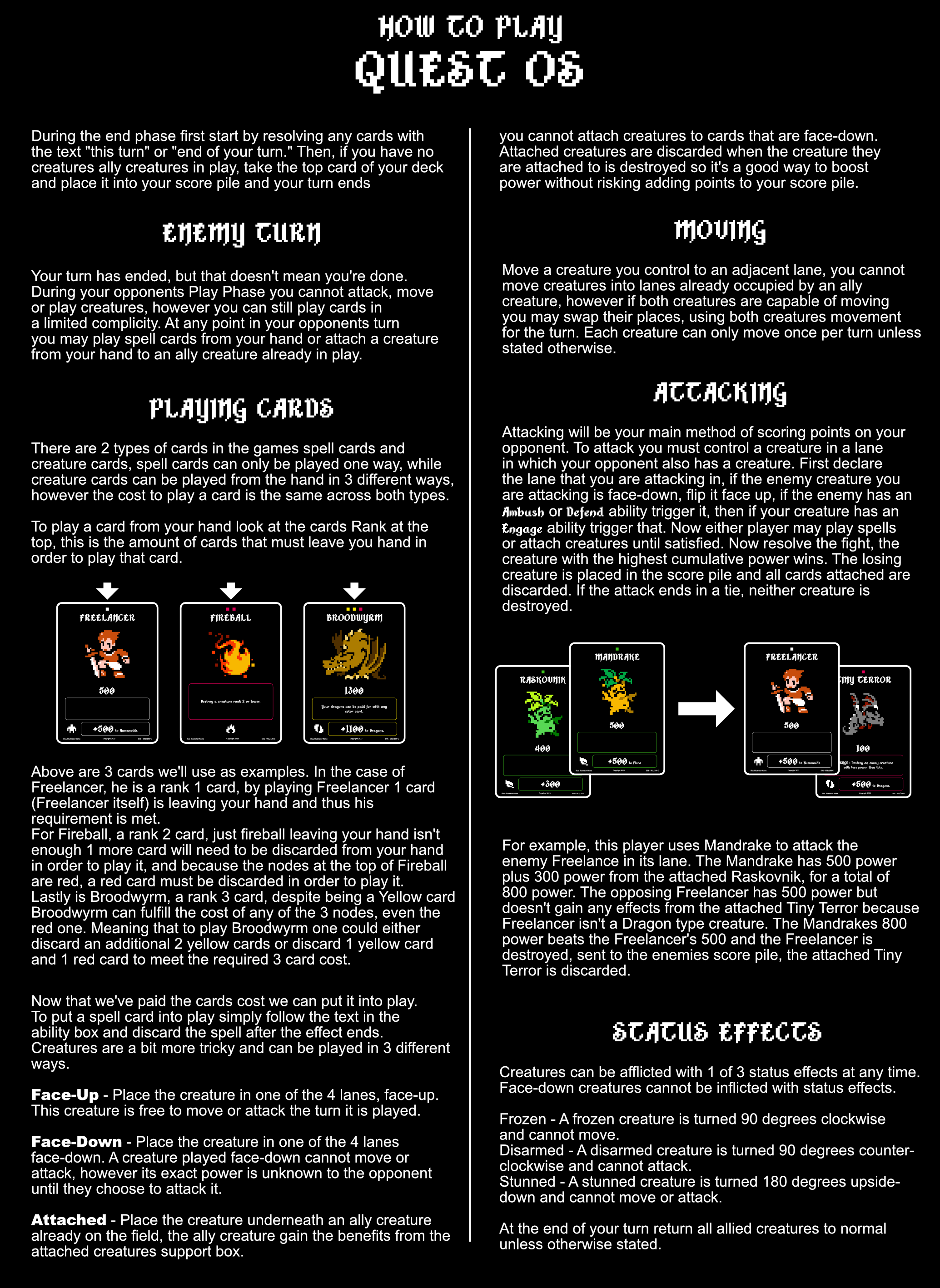 Card Game Concepts
