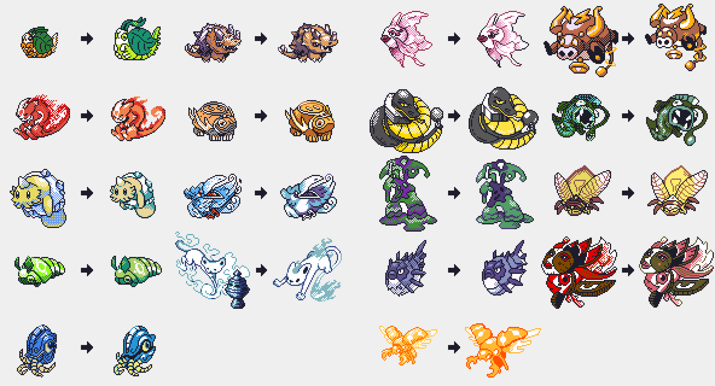 Updated Evomorph Sprites