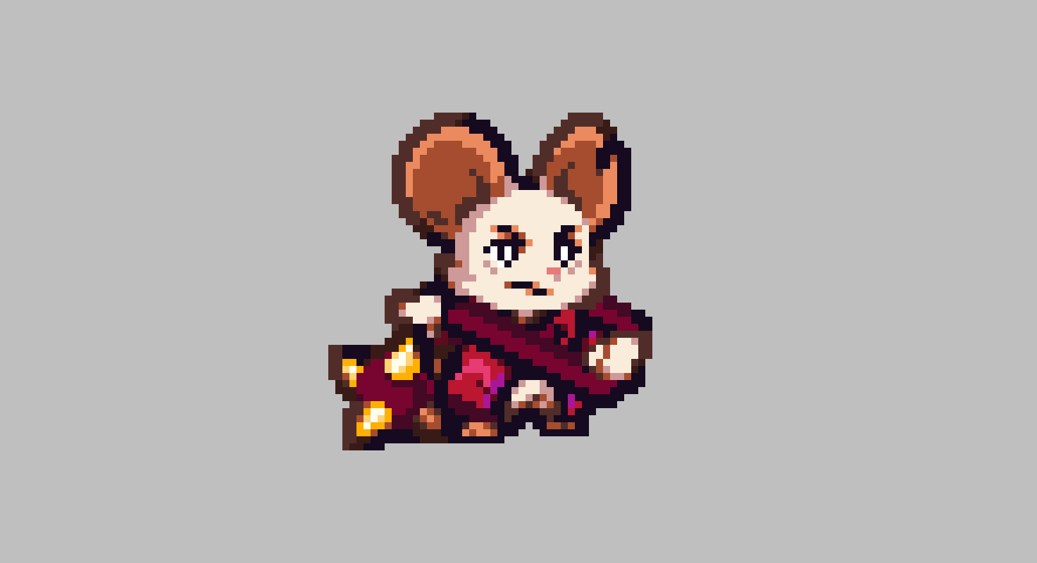Mina the Hollower in the style of Shovel Knight Pocket Dungeon