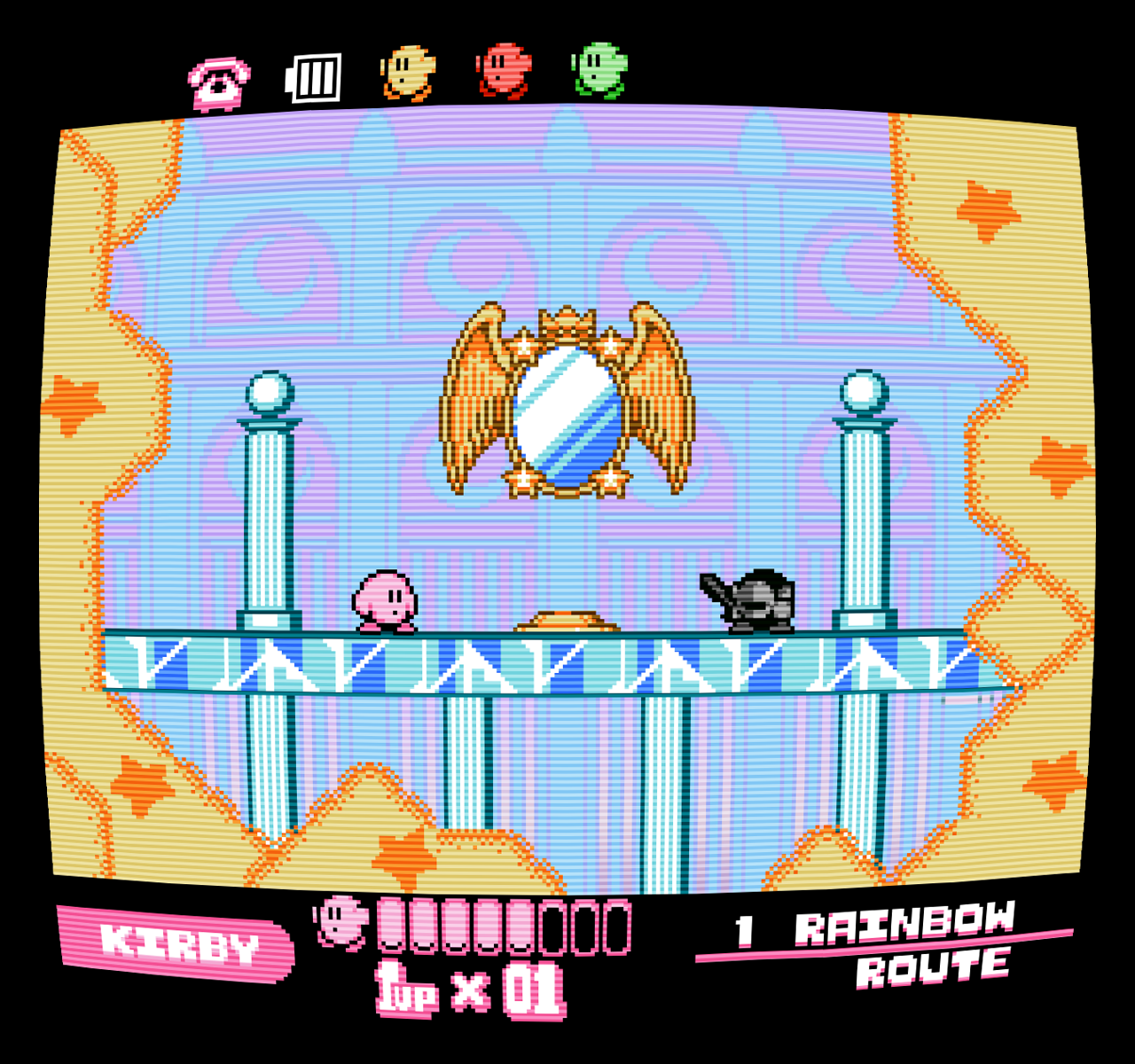 Kirby and the Amazing Mirror NES Mockup